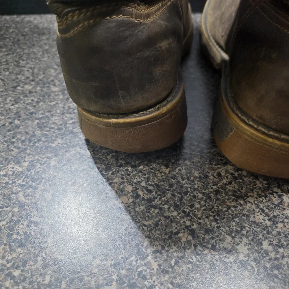 Irish Setter Marshall 83912 Mens 10.5 E2 Steel Toe Pull-On Work Boots Distressed